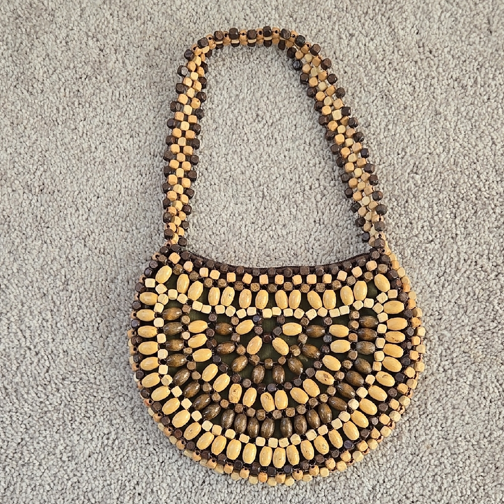 Vintage Handcrafted Beaded Women's Bag